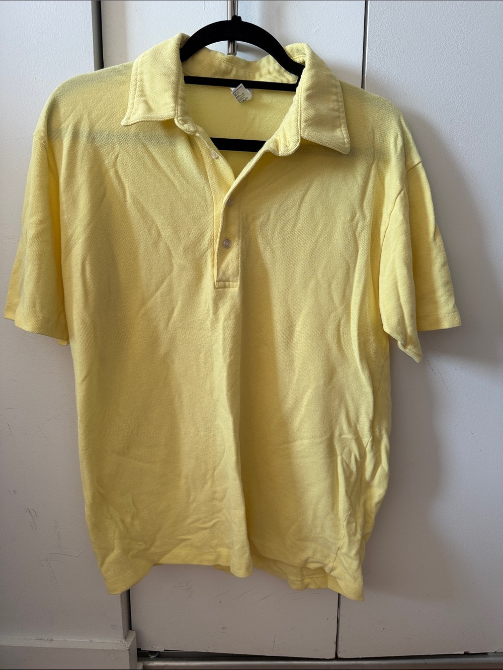 American Apparel Light Yellow Men's Polo Shirt